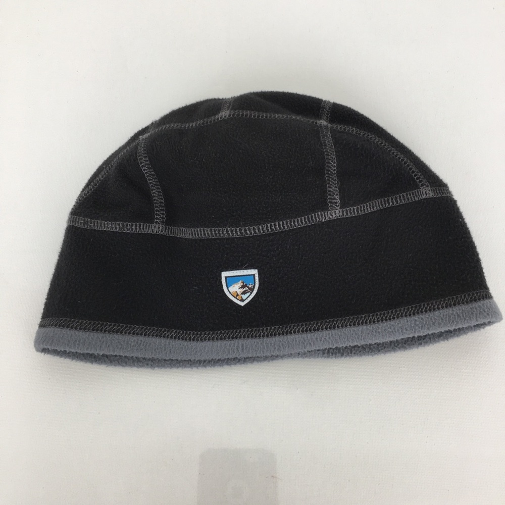 Kuhl Black Fleece Winter Beanie Hat Activewear Outdoor Mountains Adult Unisex